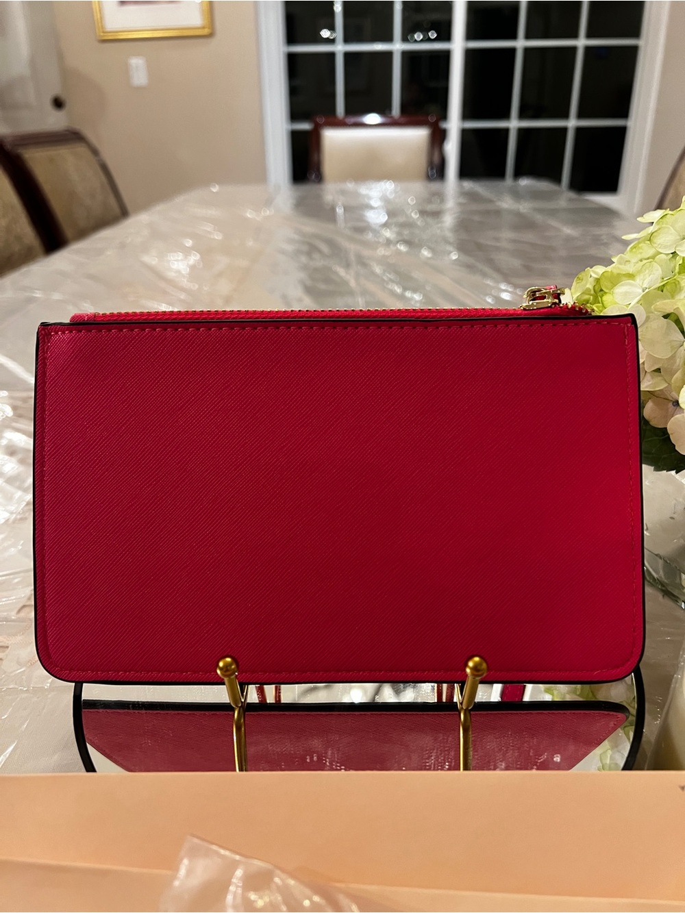 Kate Spade New York Pink Saffiano Wristlet Clutch NWT $88 MSRP Gift Packaging - Picture 6 of 7
